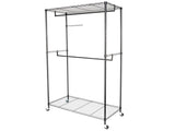 Closet Organizer Garment Rack Clothes Hanger Home Shelf Heavy Duty Furniture 06730043