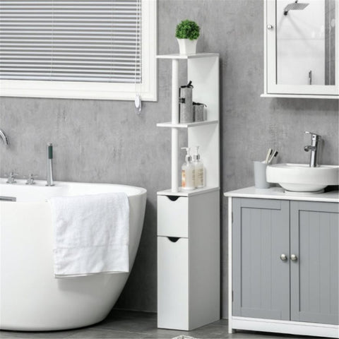 ZUN Bathroom Storage Cabinet-Grey （Prohibited by WalMart） 26351418