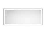 84 x 48 Inch LED Bathroom Mirror with Front and Backlight, Wall Mounted Vanity Mirror with Aluminum W2287P282063