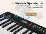 88-Key Semi-Weighted Foldable Digital Piano, 128.2722.865.08 cm Light-Up Keys Keyboard with 3 15404753