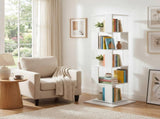 360&deg Rotating Bookshelf with Acrylic Plate, 5-Tier Tall, Floor Rack Simple Bookcase, Modern W409P167480