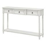 ZUN Console Table Sofa Table with Drawers for Entryway with Projecting Drawers and Long Shelf 55282093