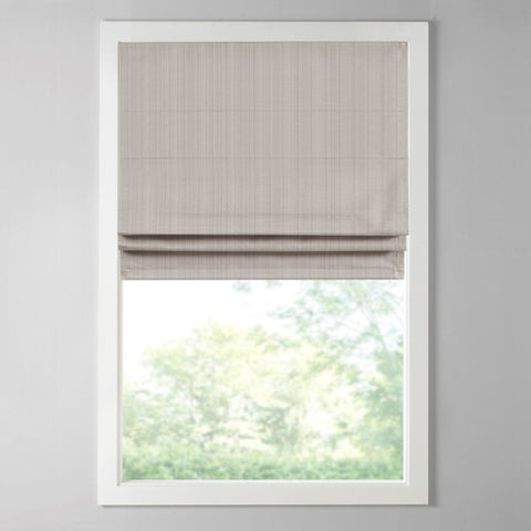 ZUN Basketweave Room Darkening Cordless Roman Shade B035129721