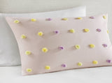 4PCS Twin/Twin XL Cotton Jacquard Pom Pom Comforter Set B035P341216