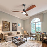 52 Inch Ceiling Fan Light With 6 Speed Remote Reversible Energy-saving DC Motor KBS-5247-DC