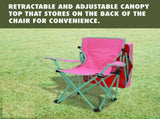 Kids Canopy Chair with Safety Lock , Pink/Green 58891860
