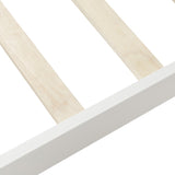 Wood Platform Bed Twin Bed Frame Mattress Foundation Sleigh Bed with Headboard/Footboard/Wood Slat WF192439AAK