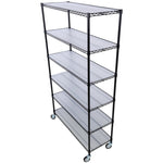 ZUN 6 Tier 6000lbs Capacity NSF Metal Shelf Wire Shelving Unit, Heavy Duty Adjustable Storage Rack with W465142118