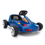 ZUN 12V Kids Ride On Go Kart, Electric 4-Wheeler Car with Remote Control, Cushioned Seat, LED Lights, W2181P201028