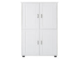 Tall and Wide Bathroom Floor Storage Cabinet, Bathroom Storage Unit, Freestanding Cabinet with 4 86567024