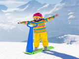 Safe Kids Snow Scooter - Raised Anti-Slip Spots, Directional Bottom, Easy Steering & Balance-Blue 97709660