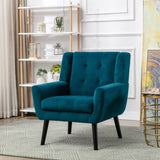 Modern Soft Velvet Material Ergonomics Accent Chair Living Room Chair Bedroom Chair Home Chair With W676P313941
