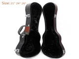 26" Tenor Python Pattern Leather Ukulele Case Black 14670546