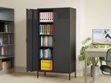 71 inches high metal storage locker with 4 adjustable shelves and 5 tiers, suitable for homes and T3421P312412