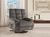 Grey Power Lift Recliner with Massage B062P215442