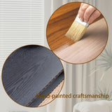 Black Beaded Edge Coffee Table 47.6" Rectangular Center Table with Open Storage Shelf, Modern W2729P309448