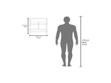 Medicine Cabinet 20.30" H, with 2 Shelves and 2 Doors, Black B097P250853