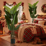 2PCS Set 5.2ft Tall Artificial Plant Faux Tropical Palm Tree in Pot Bird of Paradise Plant for 10805063