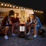 ZUN Vertical Steel Charcoal Smoker, Heavy Duty Three Layer Round BBQ Grill Smokey Mountain Cooker for 11838107