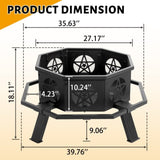 ZUN 35-inch outdoor fire pit 41211151