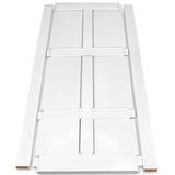 CRAZY ELF 32" x 80" Six Panel Real Primed Door Slab, DIY Panel Door, Modern Interior Barn Door, W93642076