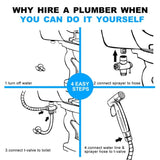 Bidet Sprayer for Toilet, Handheld Cloth Sprayer, Bathroom Sprayer Kit Spray Attachment with Hose, 39128323