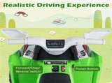 2 in 1 Kids Ride On ATV with Removable Trailer, 6V Electric Quad for Toddlers Ages 3 Green 27828029