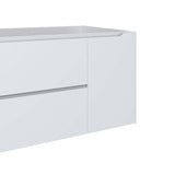 DAX Cenit Single Vanity Cabinet with 2 Drawers 1 Door 40 Inches Matt White B2702P226988
