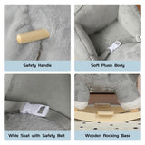 Kids Ride-On Rocking Horse Toy with Lullaby Song,Elephant Rocking Toy with Hand Puppets and Safety 54092172