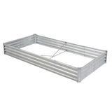 2 Pcs 841ft Galvanized Raised Garden Bed, Metal Outdoor Planter Box, Rectangular Garden Bed for 28680578