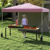 10 X 10 FT Pink Pop up Tent with Wheeled Bag and 1 Sidewall 21025822