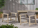 HAMPTON WOOD AND WICKER DINING CHAIR 60400.00MBLK