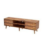 ZUN 63 Inch TV Stand Features Vintage-style and Bevel Design, TV Stand with Drawers, Entertainment W578P193297