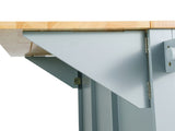 Kitchen Cart with Rubber wood Drop-Leaf Countertop ,Cabinet door internal storage racks,Kitchen 24138755