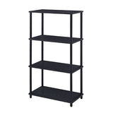 Black Bookshelf with 4 Shelf B062P191048