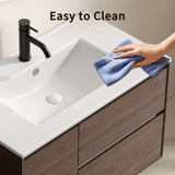 36inch Bathroom Vessel Sink, Ceramic Bathroom Vanity Sink Top with Overflow, with Overflow, No Drain W3402P324608