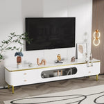 ZUN U-Can TV Stand for 65+ Inch TV, Entertainment Center TV Media Console Table, Modern TV Stand with WF314649AAK