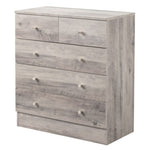 ZUN Modern Simple 5-Drawer Dresser Gray 08243882