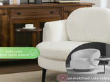 42.5" Single sofa chair,One-piece side table,With Cresent-Shaped footstool,Movable W1628P256787