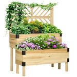 ZUN Wooden Planter、Flower shelf,Wood Planter Box 41704676