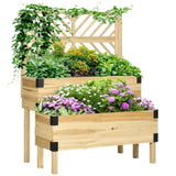 ZUN Wooden Planter、Flower shelf,Wood Planter Box 41704676