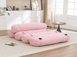 Adjustable Floor Sofa, Corduroy Lazy Sofa with Adjustable Straps for Versatile Configurations, W1170P365606