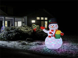 5-foot tall snowman inflatable Christmas decoration with colorful LED lights 14970903