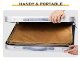 Outdoor Folding Camping Table with Storage Compartment, 4ft Portable Pinic Table with 3 Adjustable 93348545