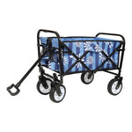 ZUN Minimeetall Colorful Collapsible Foldable Cart with strapping system, Beach ,Utility 75688128