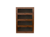 Bookcase Contemporary Closed Back Glass Doors Office Storage Cabinet Floor-to-Ceiling Low Cabinet W331P195805