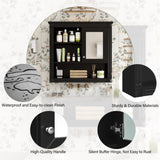 32'' Bathroom Wall Cabinet with Mirror, Wall Mounted Medicine Cabinet with 4 Shelves, Mirrored Door N710P254922B