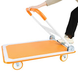 Foldable Push Cart Dolly - 660 Lb. Capacity Heavy Duty Moving Platform Hand Truck - Folding & W1239126283