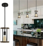 Vintage Rustic Pendant Light Metal Cage Pendants with Adjustable Length Farmhouse Caged Hanging 76771443