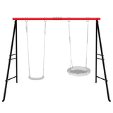 ZUN Swing Stand Frame,Swing Set Frame for Both Kids and Adults,500 Lbs Heavy-Duty Metal A-Frame Backyard 88815579